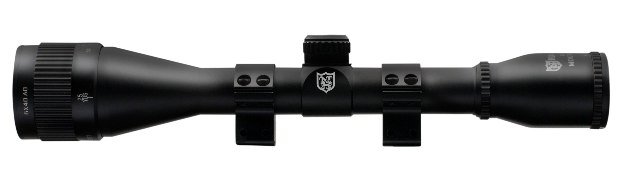 Kikarsikte Nikko Stirling Mount Master 6x40 AO med fästen