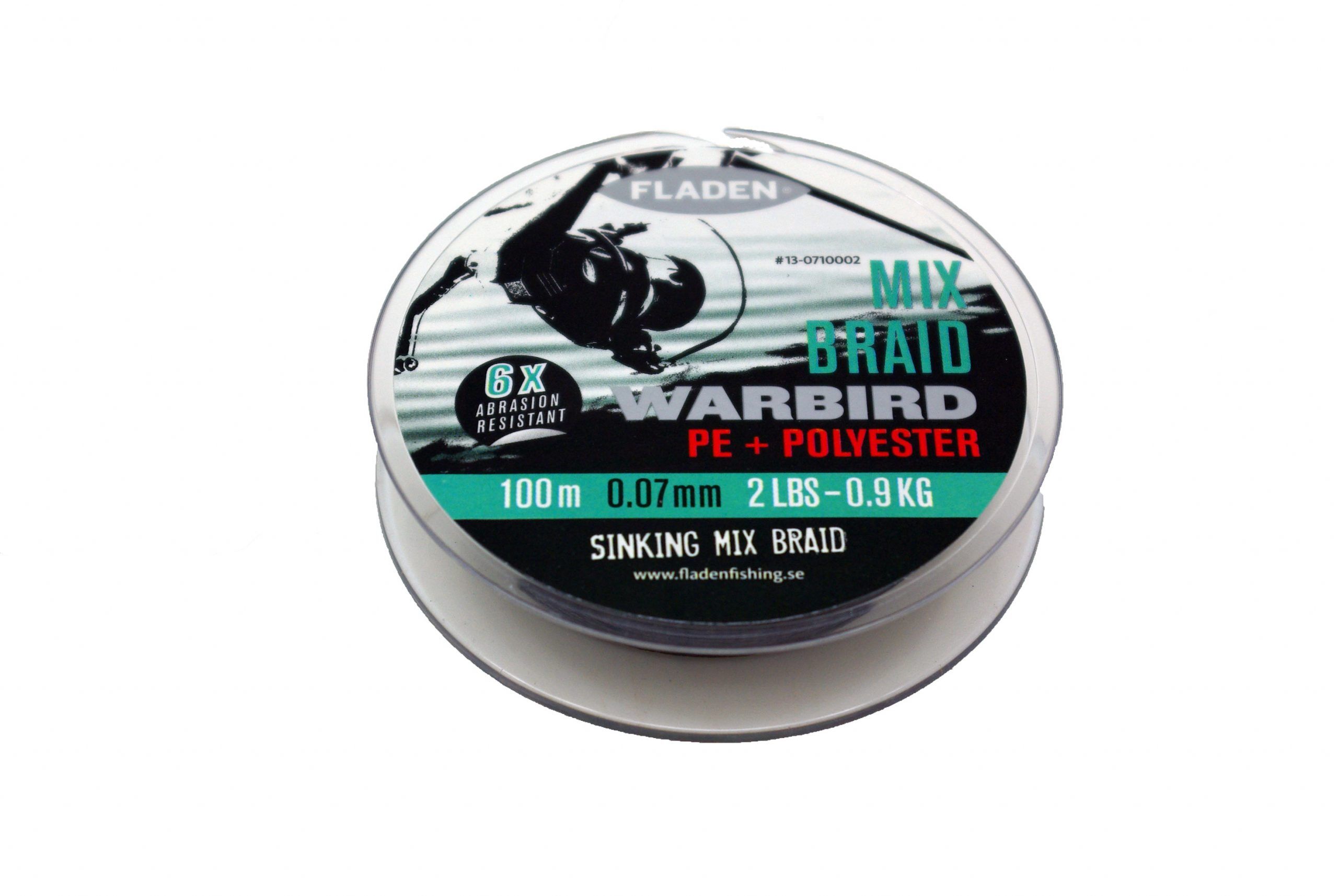 Flätlina Warbird PE & Polyester braid 100m 0.07mm 0.9kg