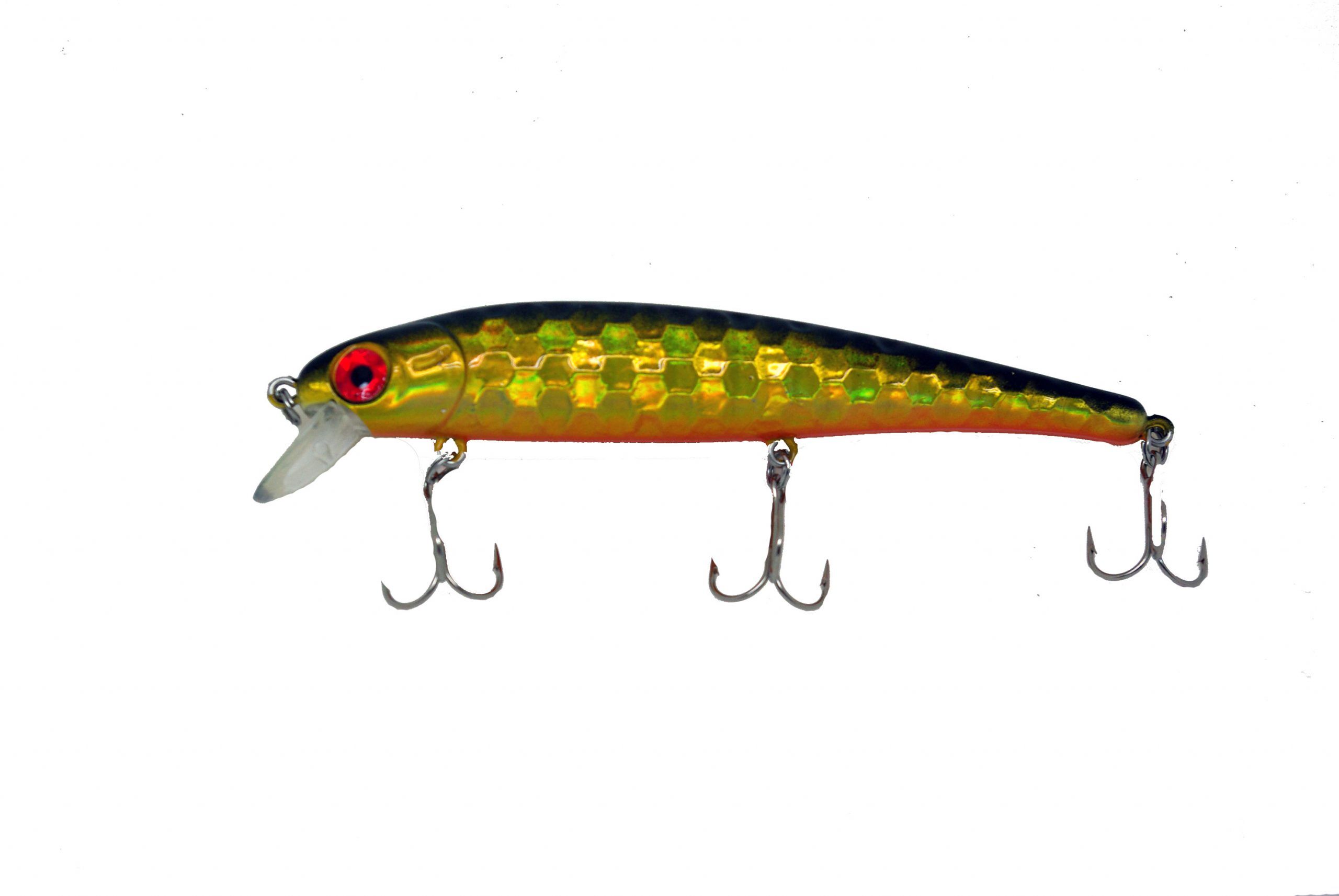 Wobbler Dalton - 12cm 18g Guld/Svart/Orange
