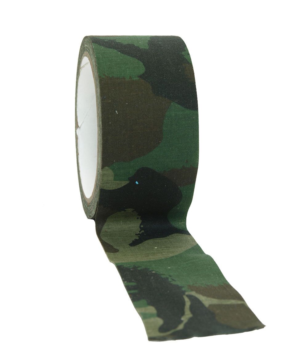 Slitstark textiltejp - camouflagemönstrad