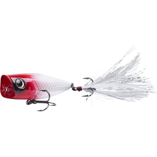Maxximus Predator Perch Prey Popper 45mm Red & White