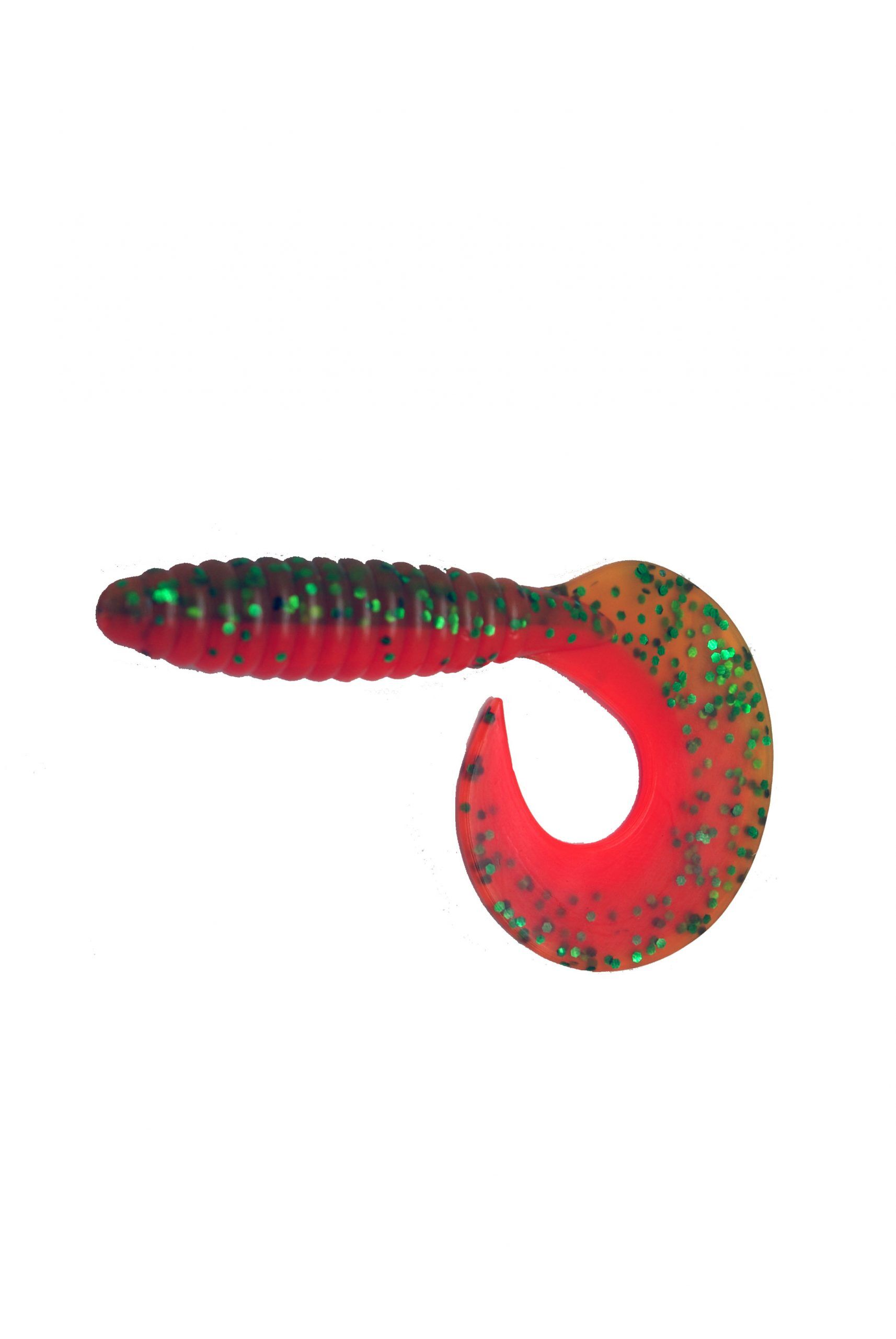 Jigg-Bar Fladen Single Tail 8,5cm Grön / Orange