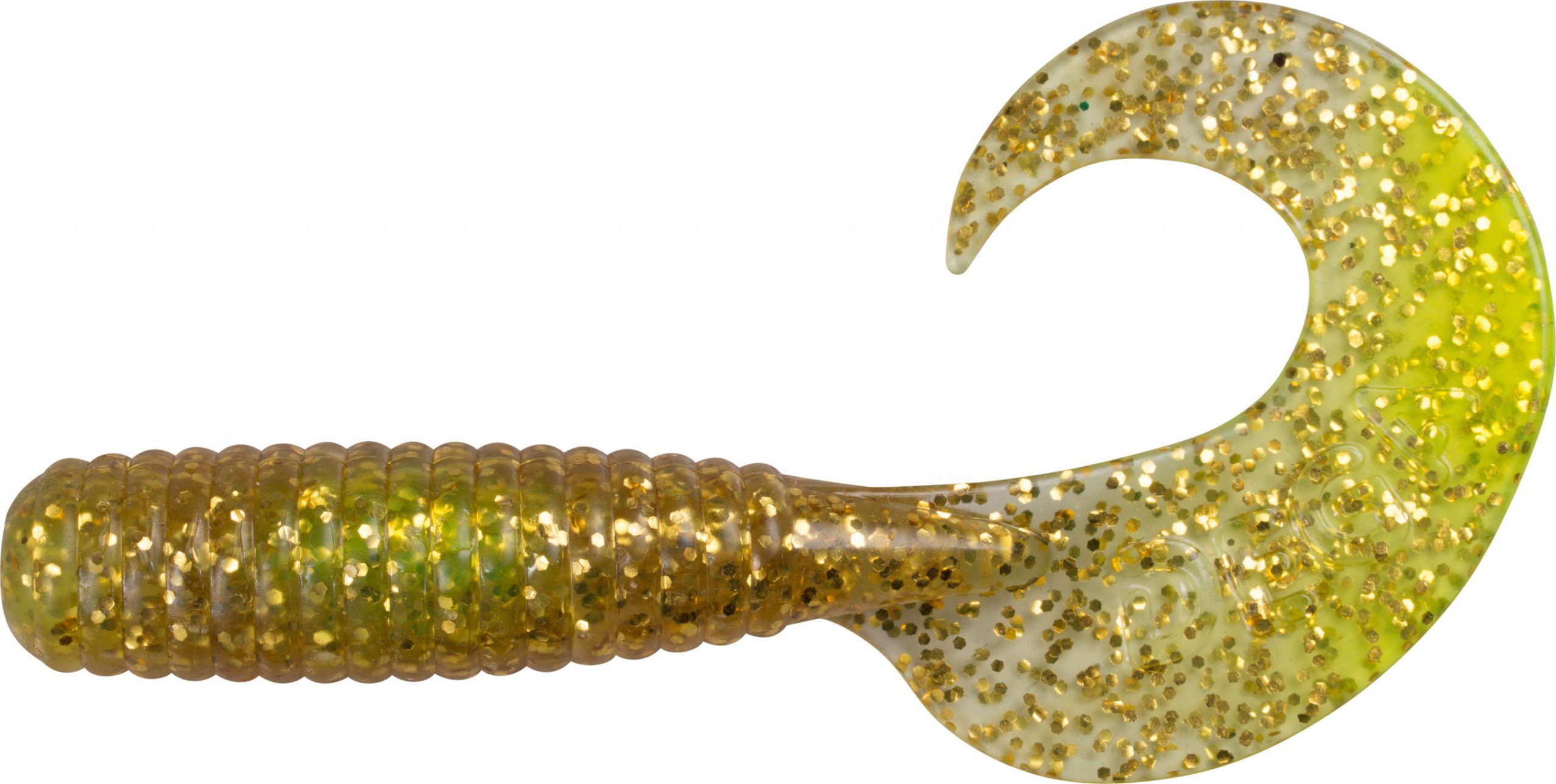 Jigg-bar Fladen Big Single Tail 12cm Guld / Glitter