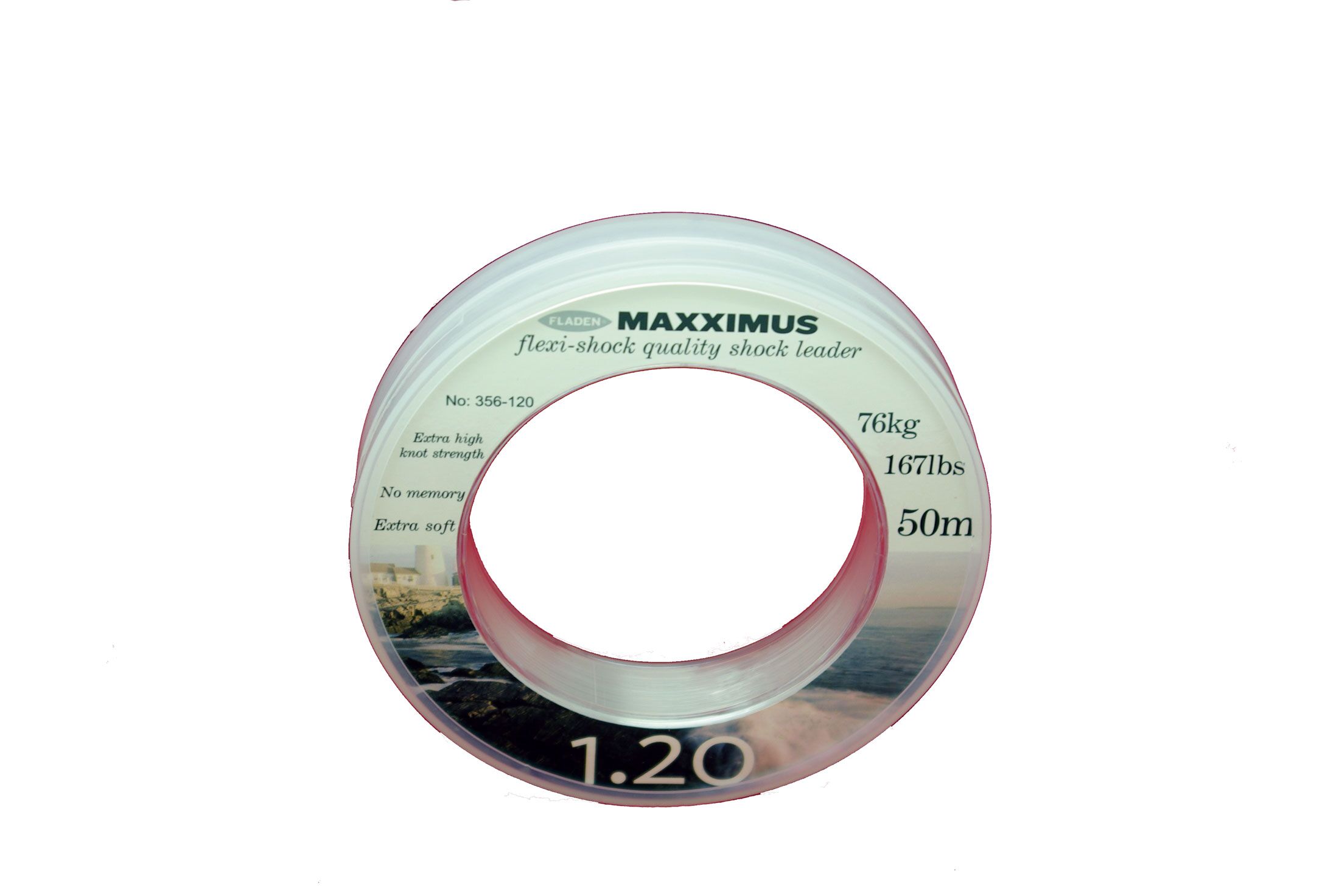 Maxximus Flexi-shock Flourcarbonlina - tafslina 50m 1.20mm 76kg
